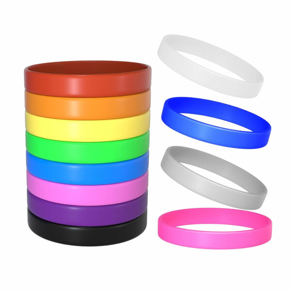 Blank Solid Color Silicone Wristbands