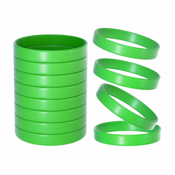 Blank Solid Color Silicone Wristbands - Image 5