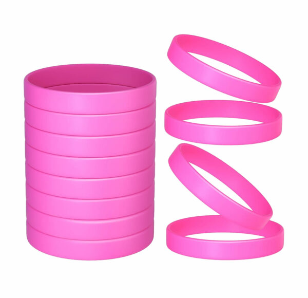 Blank Solid Color Silicone Wristbands - Image 6