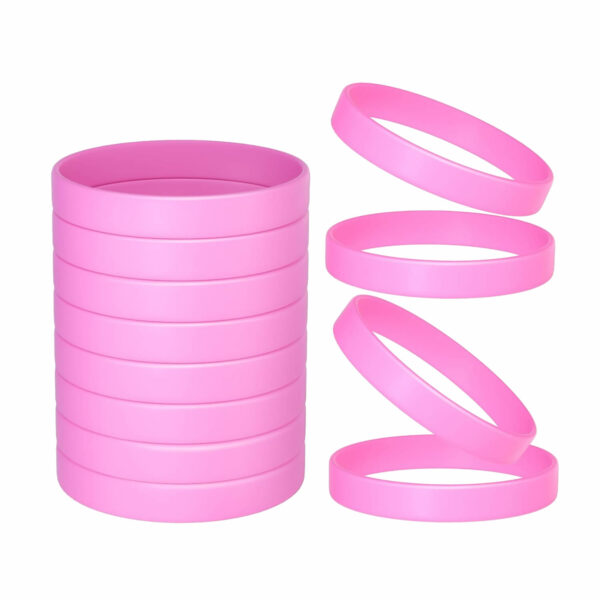 Blank Solid Color Silicone Wristbands - Image 8