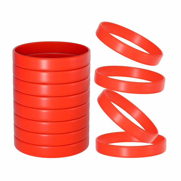 Blank Solid Color Silicone Wristbands - Image 10