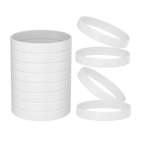 Blank Solid Color Silicone Wristbands - Image 11