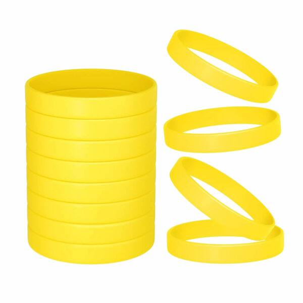 Blank Solid Color Silicone Wristbands - Image 12