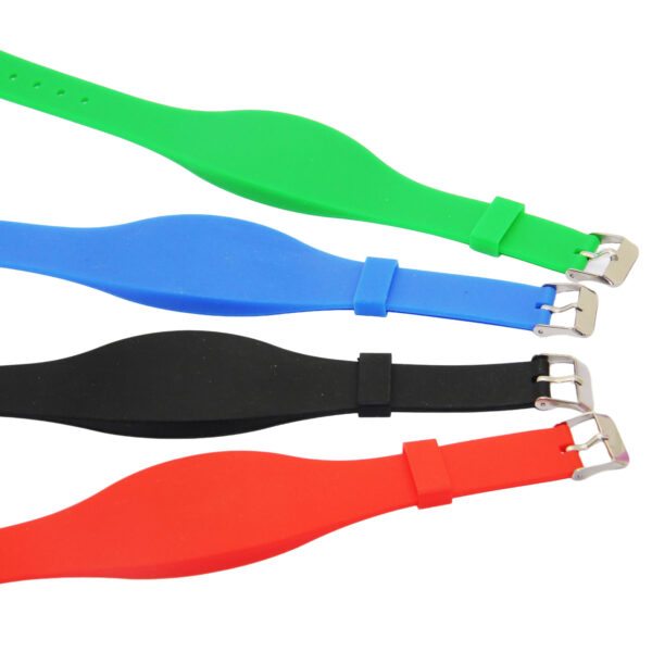 Custom RFID Silicone Bracelets with Adjustable Metal Clasp - Image 3