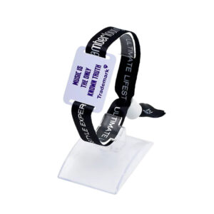 RFID Custom Cute Black Fabric Bracelets