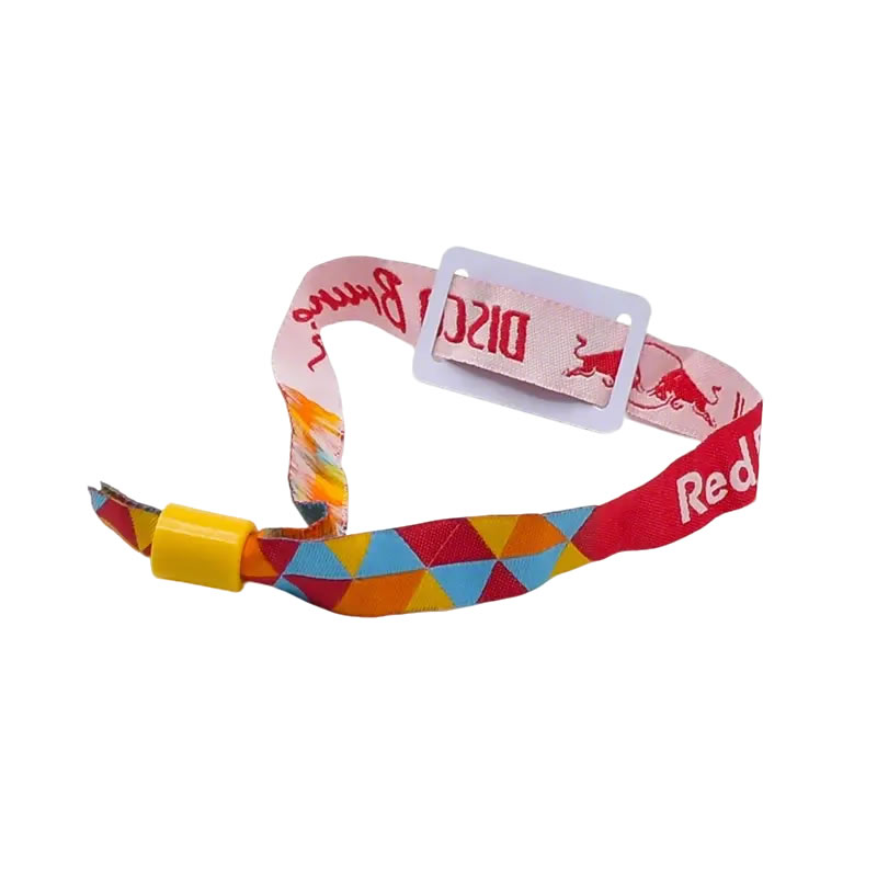 RFID Custom Cute Red Fabric Bracelets - Image 4
