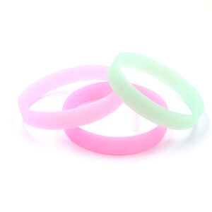 Solid Color Silicone Blank Plain Wristbands