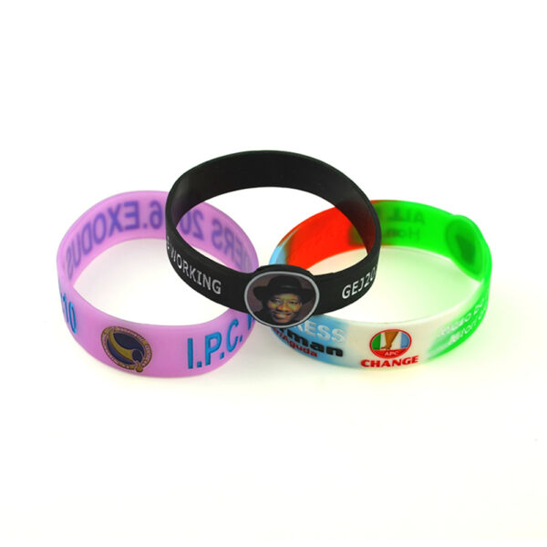 Silicone Men's Engraved Bracelet - Image 11