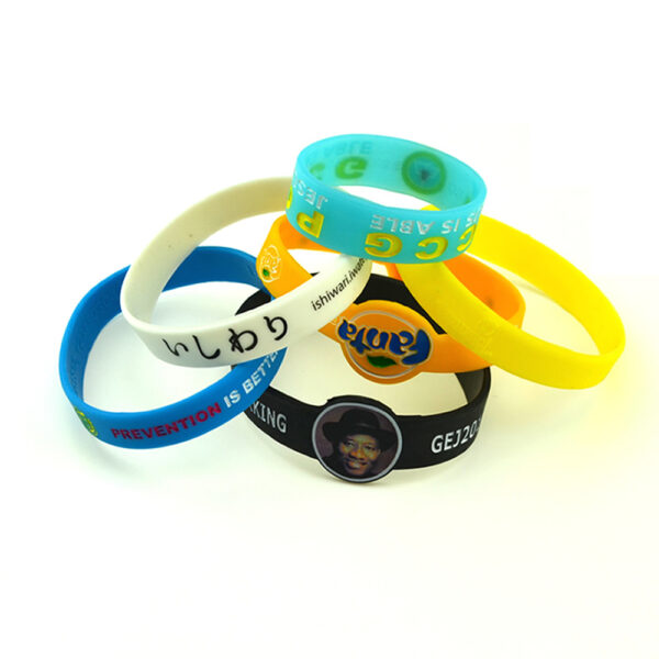 Silicone Men's Engraved Bracelet - Image 7