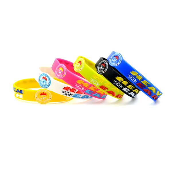 Personalized Silicone Heart Love Forever Bracelet - Image 10