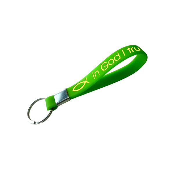 Elastic Silicone Bracelet Keychain - Image 4