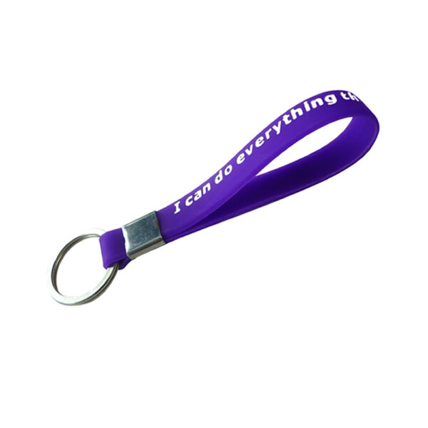 Elastic Silicone Bracelet Keychain - Image 3