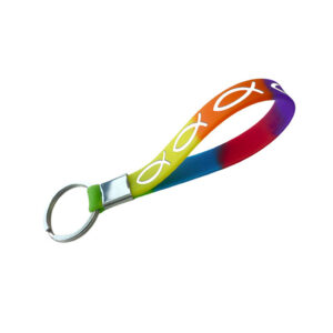 Elastic Silicone Bracelet Keychain