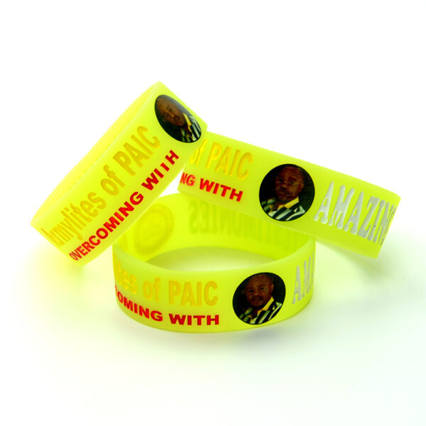 Silicone Men's Engraved Bracelet - Image 2