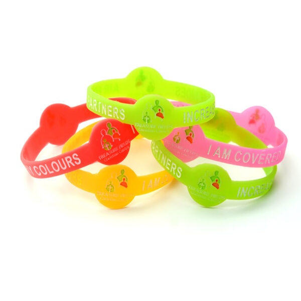 Personalized Silicone Heart Love Forever Bracelet - Image 9