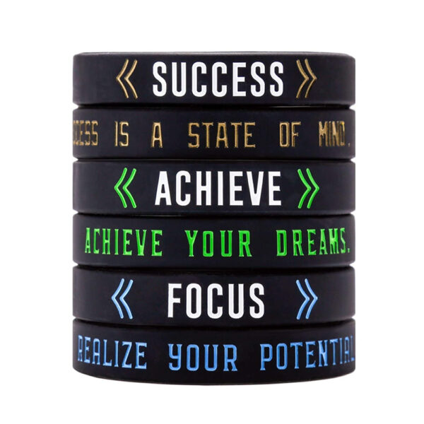 Cheap Wristband Silicone Wrist Bands for Men - Image 10