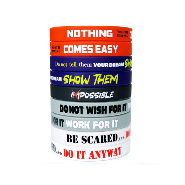 Cheap Wristband Silicone Wrist Bands for Men - Image 9