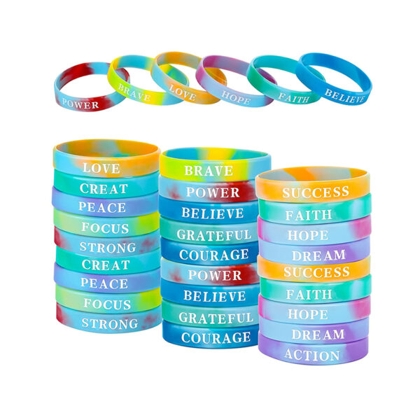 Personalized Silicone Heart Love Forever Bracelet - Image 5