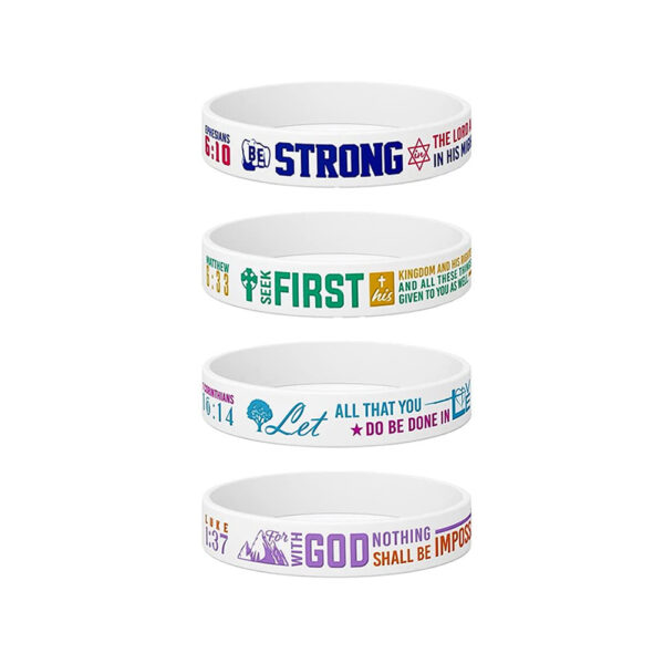 Cheap Wristband Silicone Wrist Bands for Men - Image 5