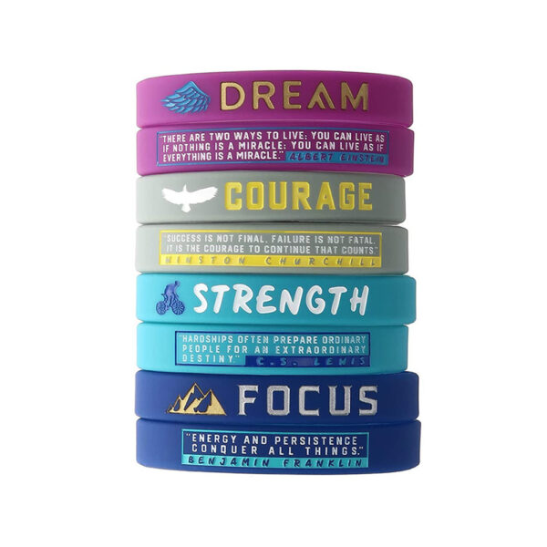 Cheap Wristband Silicone Wrist Bands for Men - Image 3