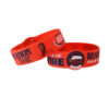 Custom Silicone Red Engraved Bracelets - Image 2