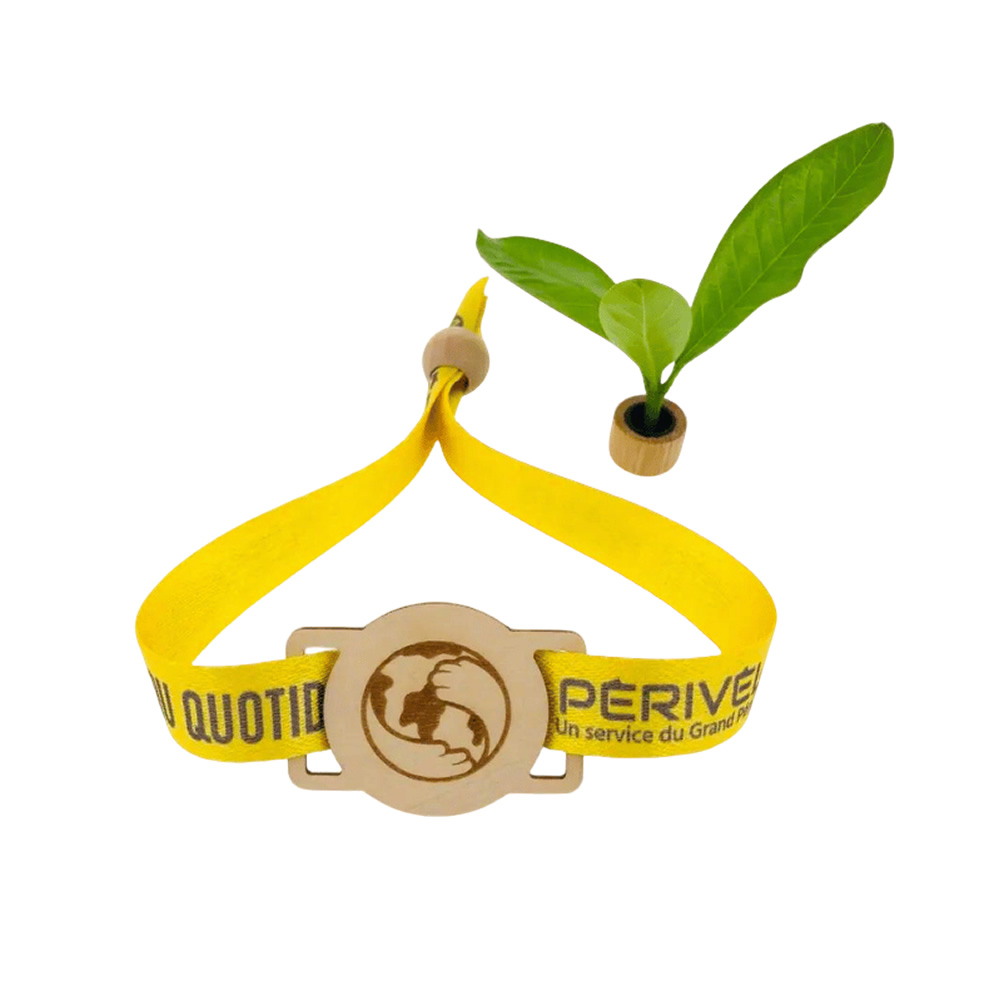Bulk Custom Fabric Wristbands with RFID Wooden Cards - Personalized for Events & Festival Promotions - Image 5