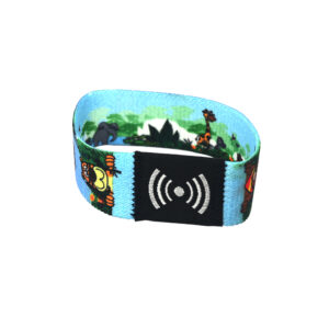 Woven Festival RFID Bracelet with Recycled Cloth Material