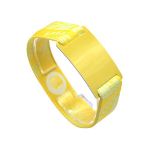 Elastic Woven Cloth RFID Wristband with Personalized Printing
