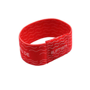 Stretchy Woven Cloth RFID Wristband with Custom NFC Chip for Festivals
