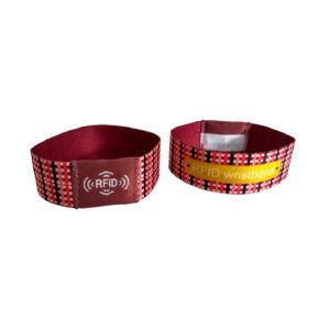 Braided Woven Cloth RFID Bracelet for Party Ticketing