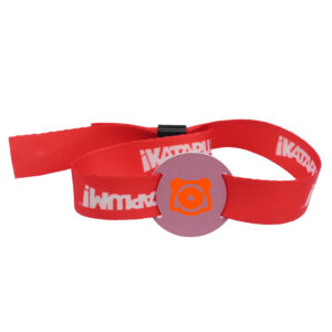 RFID Custom Cute Red Fabric Bracelets