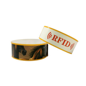 Disposable PP Paper RFID Wristband Adjustable for Event Access