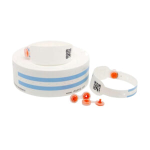 Disposable RFID Paper Wristband with Security Clasp Event Management